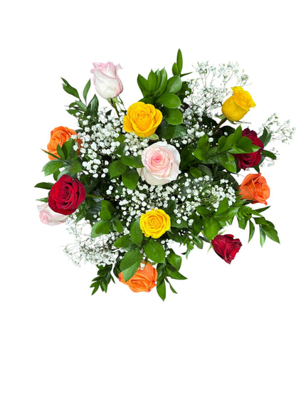 1 Dozen Mixed Color Roses