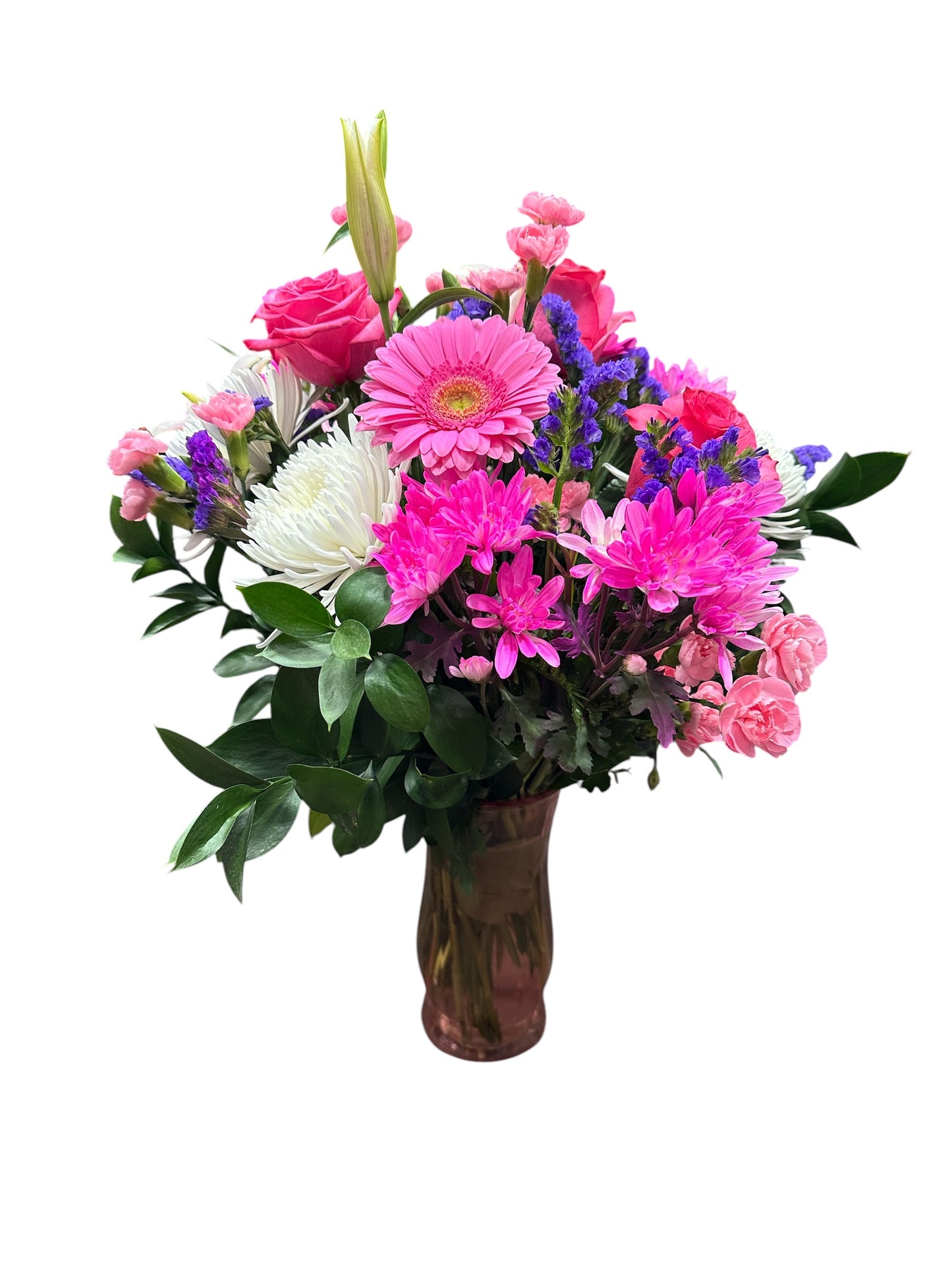 Pink Gerba Vase