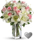 Teleflora's Heavenly and Harmony Vase-Graceful and harmonious floral arrangement in a vase