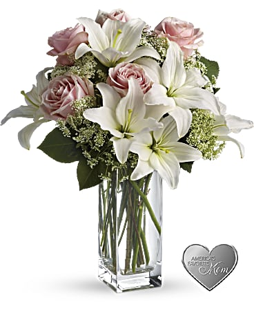 Teleflora's Heavenly and Harmony Vase-Graceful and harmonious floral arrangement in a vase
